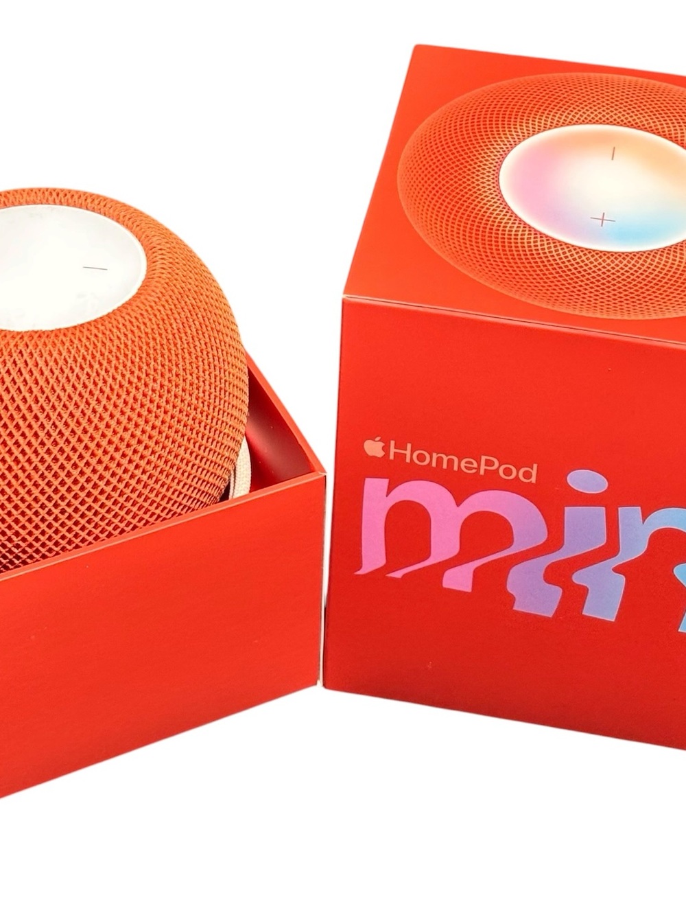 Apple HomePod Mini - Bright Orange Mesh Smart Speaker